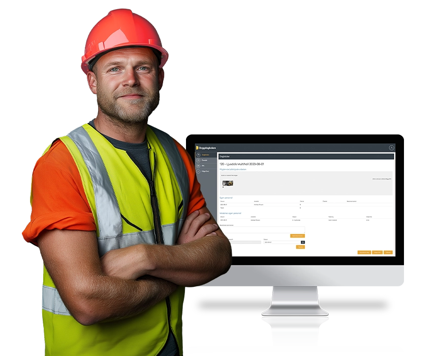 Byggdagbokens beställarkonto för enkel hantering och full insyn i projekt.