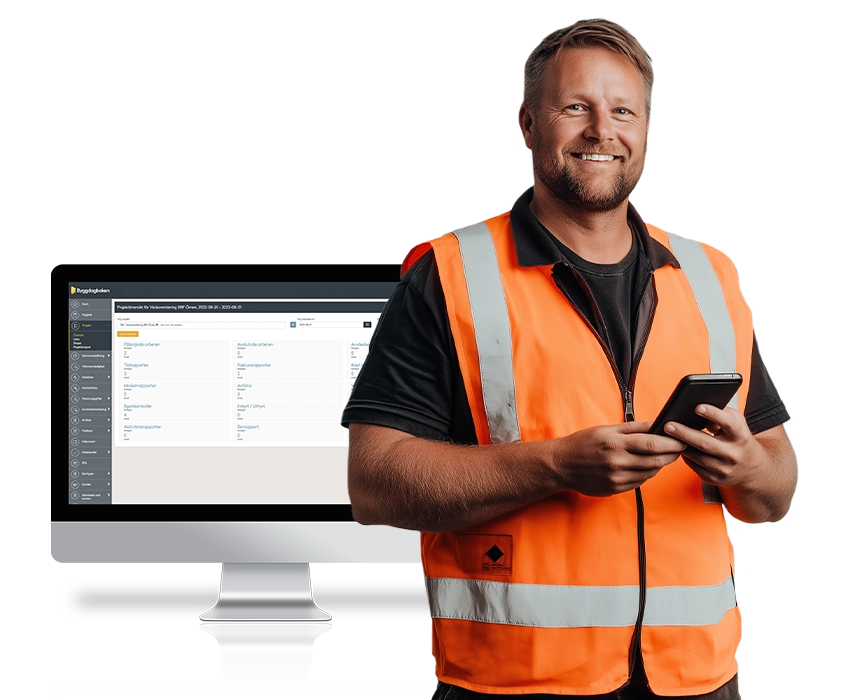 Projekthantering i Byggdagboken för smidig planering och uppföljning av byggprojekt.